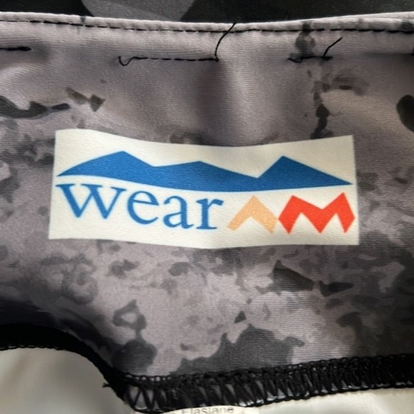 Wear AM Pants Womens Medium Gray‎ Black Watercolor L’Attitude Legging Athleisure - Picture 5 of 6